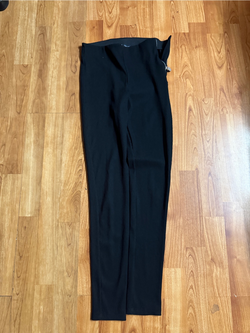 Zara Black High-Waist Slim Leggings